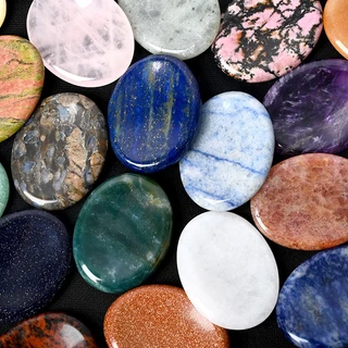 หินคลายความเครียด หินคลายกังวล Worry Stone ช่วยลดความเครียดและความวิตกกังวล เสริมพลังบวก หินนำโชค พกพาง่าย