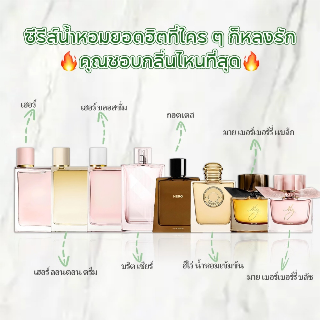 【 ✈สปอตของแท้💯】Black Parfum& Her Blossom & Goddess Intense EDP/EDT 2ml/5ml/10ml น้ำหอมติดทนนาน