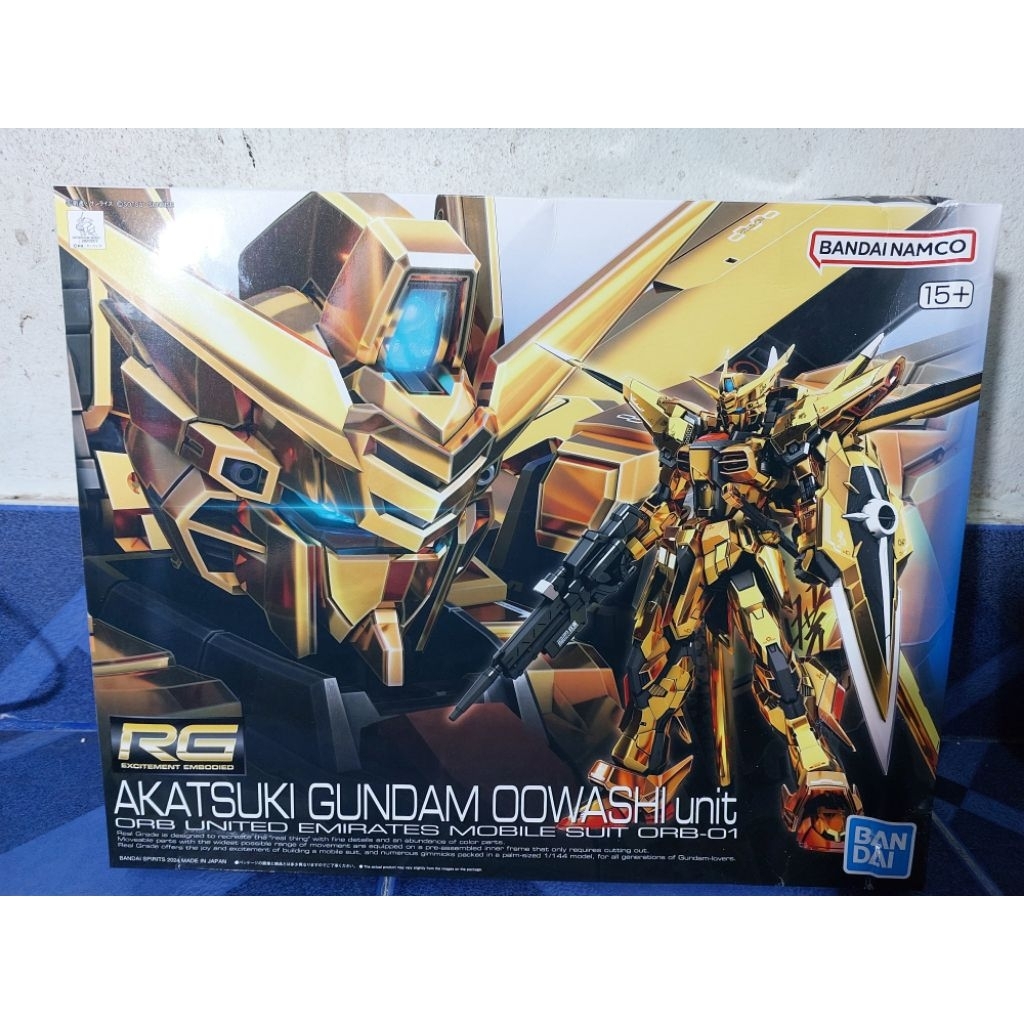 RG 1/144 Akatsuki gundam กล่องยับ