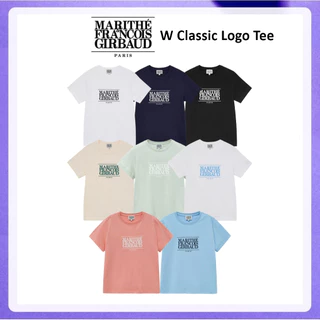Marithe Francois Girbaud W Classic Logo Tee (White, Light Beige, Navy, Pink, Sky Blue)
