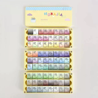 MAGICCOLRNAIL ( MOKAJIA )สีเพ้นท์เล็บเจล 72 สี ใช้เพ้นท์ ใช้ทา ขัดผง ปั้มลาย เนื้อสีแน่นเพ้นท์ลื่นลากเส้นง่ายสีสวยละมุน