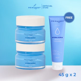 [แพ็คคู่แถมคลีนเซอร์] PrimaNest Birdnest Hydra Surge Moisturizing Cream 45 g พรีมาเนสท์ ไฮดรา เสิร์จ มอยเจอร์ไรซิ่ง ครีม