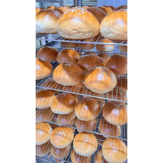 ขนมปังบริยอชเบอร์เกอร์ (โรยงา) Brioche Burger Bun Homemade บรรจุ 6 ก้อน