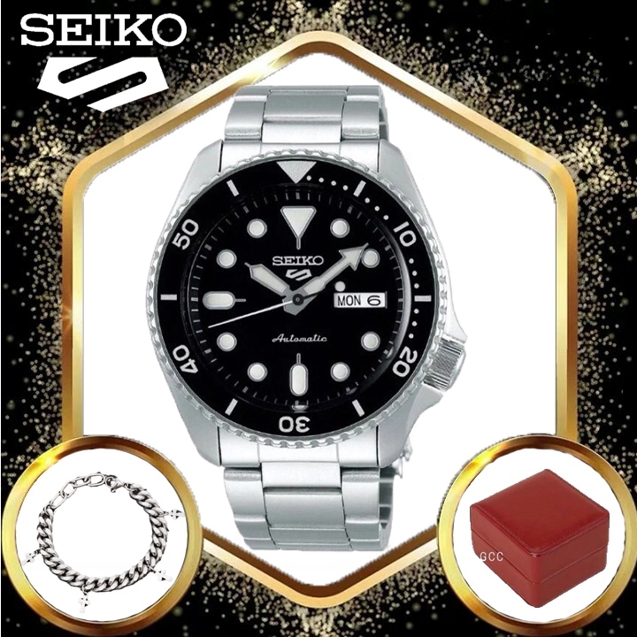 100% Original Seiko 5 SRPD57K1 SRPD53K1 Men's ปฏิทิน stainless steel Sports waterproof watches นาฬิก