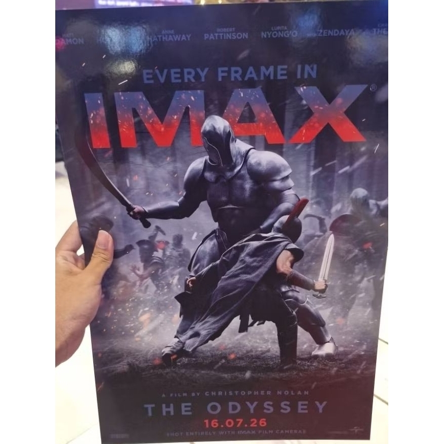 มินิโปสเตอร์ The Odyssey มหากาพย์โอดิสซี Imax zigma การ์ด ตั๋ววิบวับ บัตรแข็ง