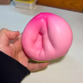 สกุชชี่พีชจัมโบ้ Squishy Peach สโลว์มาก นุ่มเด้ง บีบคลายเครียด ของเล่น ของสะสม ไม่มีแบรนด์