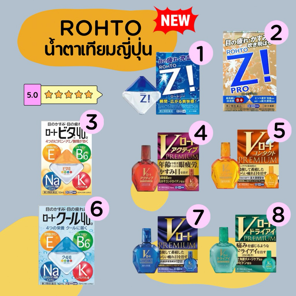 HIWWONPAI 🪢 พร้อมส่ง 15/09 ❤️‍🔥 ROHTO น้ำตาเทียมญี่ปุ่น แก้ตาล้า ตาหนัก ลดอาการระคายเคือง