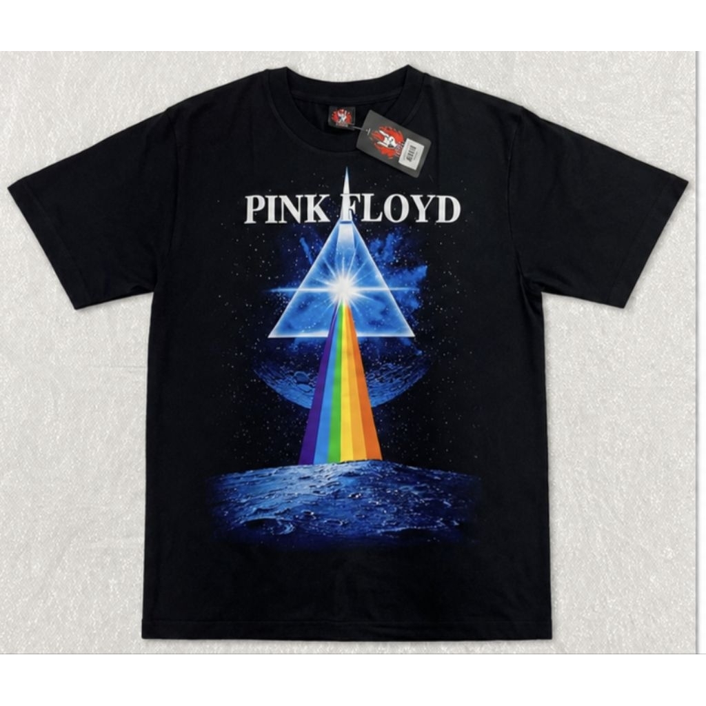 เสื้อยืดวง pinkfloyd ป้าย rock yeah