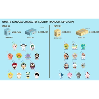 GMMTV SQUISHY RANDOM KEYCHAIN สกุชชี่ POLCASAN TOMAFOX AVOCEAN SAMRUAY DOMIIA JUMMO GUINZLY CERI ANY PERMPOON WESLEY