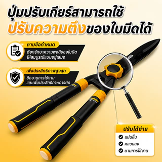 กรรไกรตัดกิ่งไม้ยืดหดได้ 55-75 ซม SK5 คมพิเศษ ตัดกิ่งหนา ประหยัดแรง ด้ามกันลื่น แข็งแรง ทนทาน พร้อมส่ง