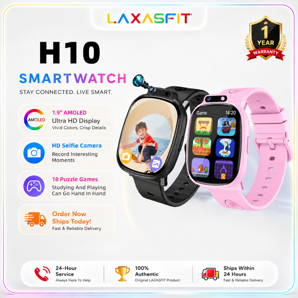 2026 New H10 Kids' Smartwatch — Features 18 educational games, Cartoon Dynamic Watch Faces, SOS emergency calling