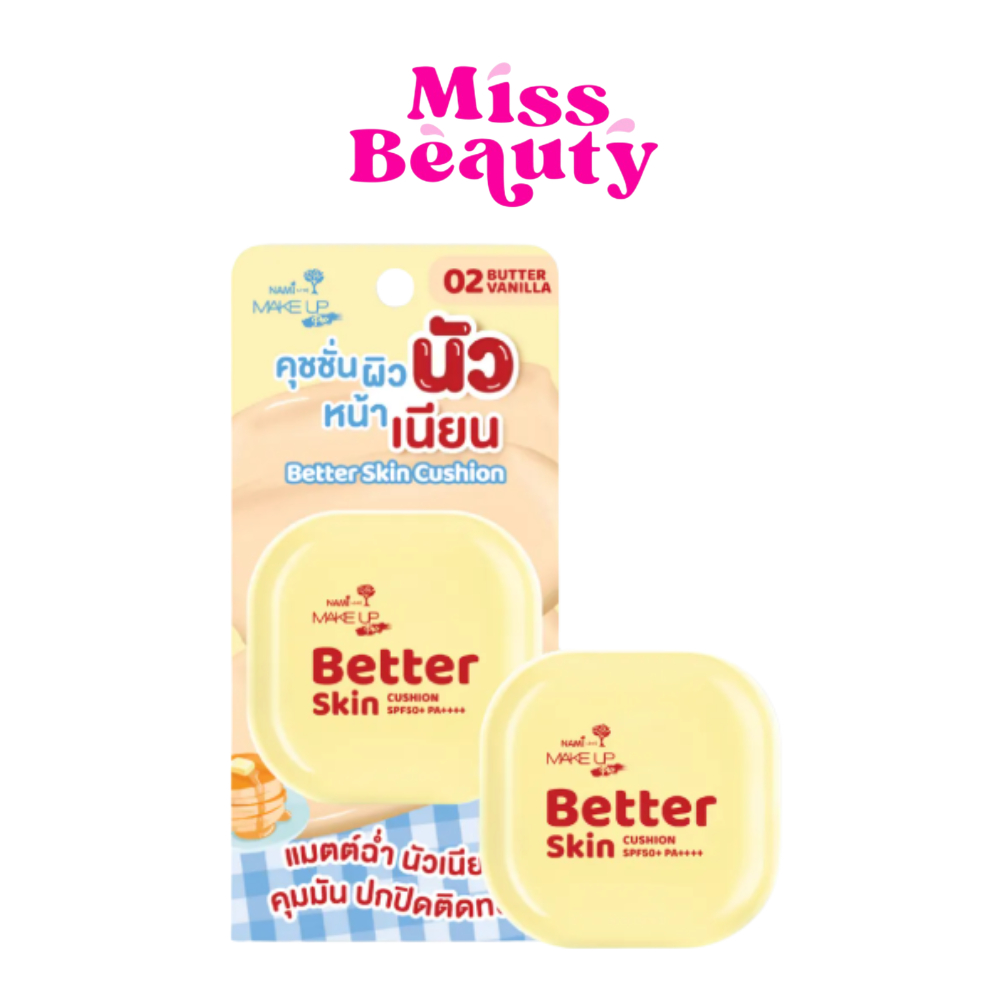 (ตลับ) Nami Make Up Pro Better Skin Cushion SPF50+ PA+++ นามิ เมค อัพ โปร เบทเทอร์ สกิน คุชชั่น 10 กรัม