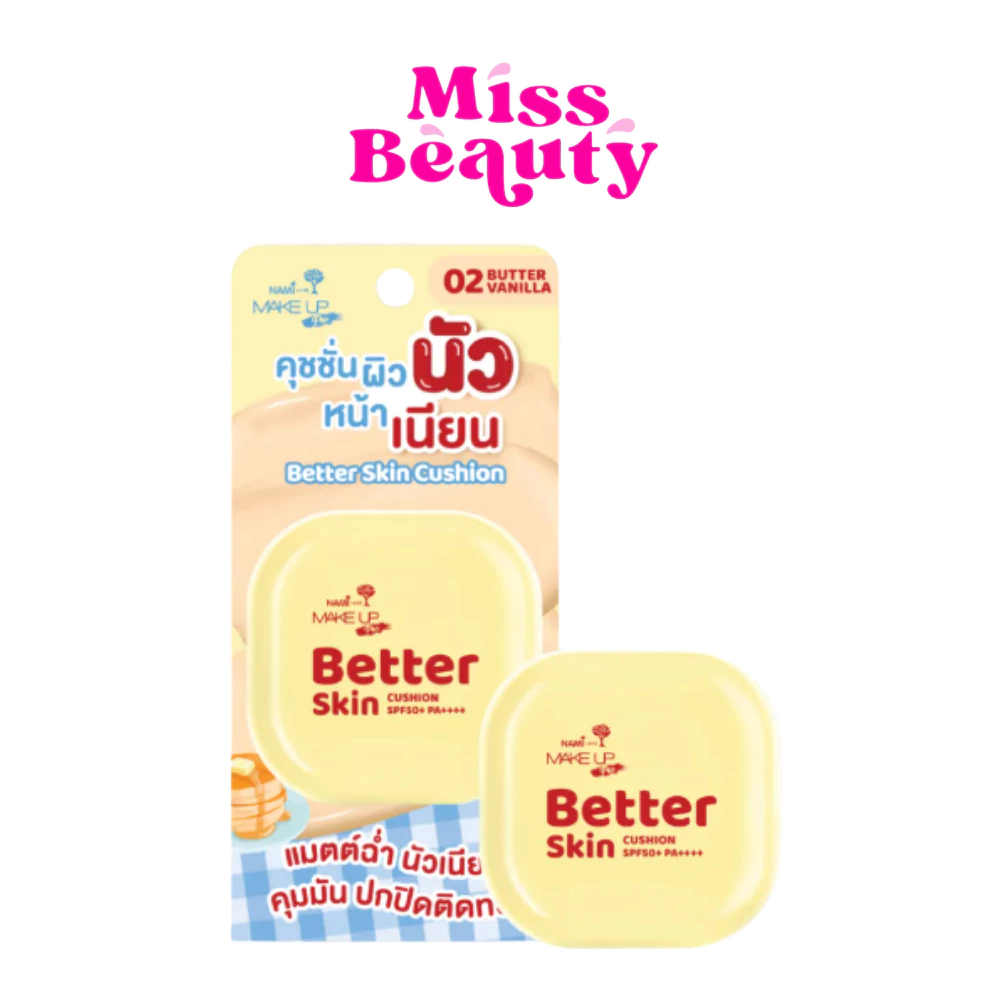 (ตลับ) Nami Make Up Pro Better Skin Cushion SPF50+ PA+++ นามิ เมค อัพ โปร เบทเทอร์ สกิน คุชชั่น 10 กรัม
