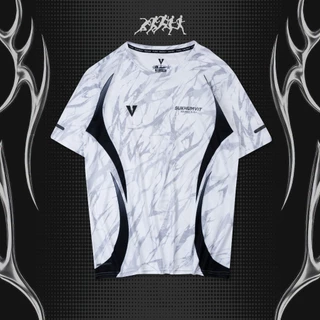 VOLT RUNNING X SUKHUMVIT COFFEE WHITE RUNNING T-SHIRTS เสื้อวิ่งแขนสั้น สีขาว