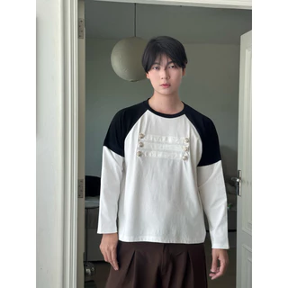 BUTTON Tee เสื้อแขนยาวต่อแขน