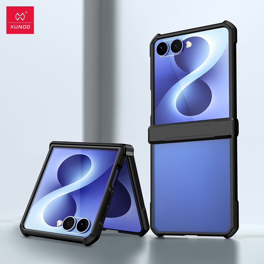 XUNDD เคส ใช้สำหรับ Case Samsung Galaxy Z Flip 5 Flip 6 Flip 7 8 เคสโทรศัพท์กันกระแทกแบบแม่เหล็ก รองรับการชาร์จแม่เหล็ก
