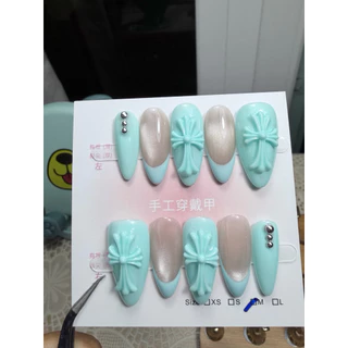 เล็บเจลแท้ 22 โคมฮาท และลูกแก้ว สีพาสเทล