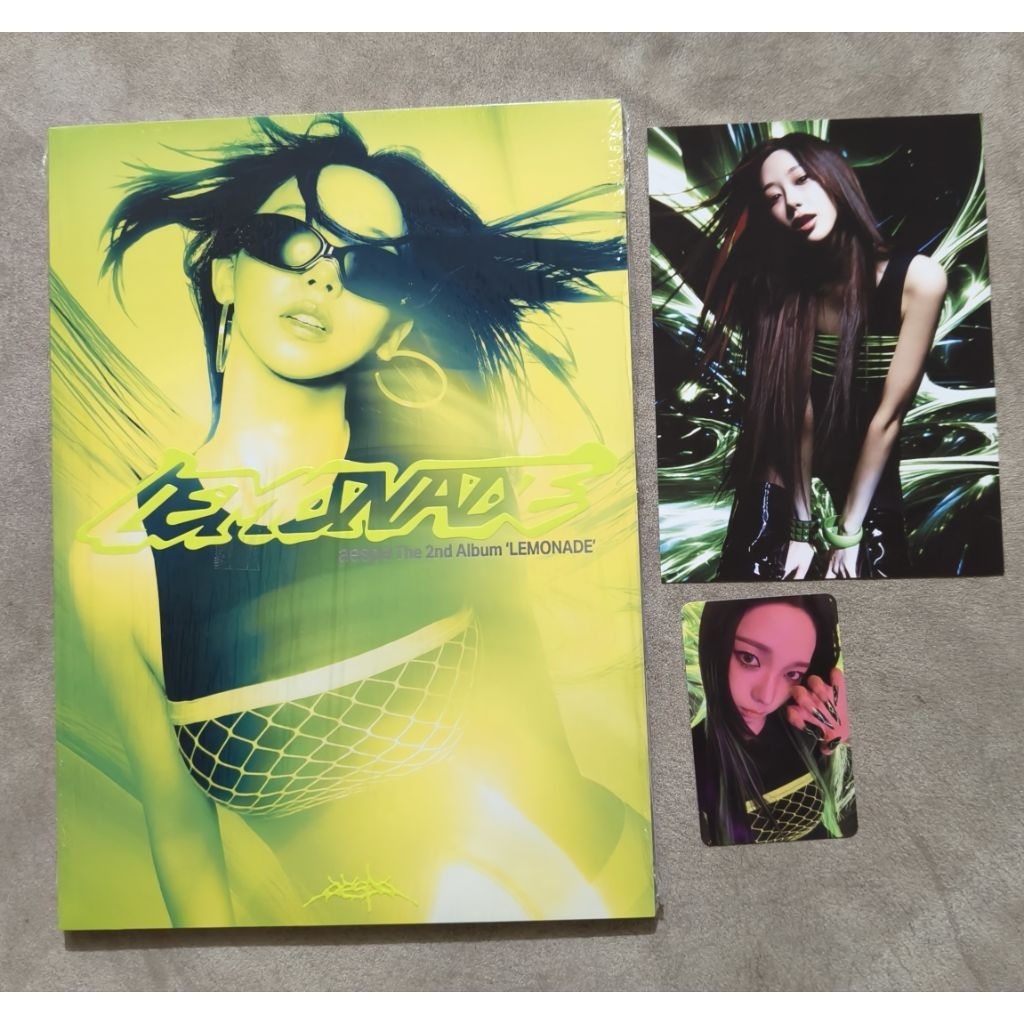 aespa lemonade acid cover karina pc karina postcard gisell