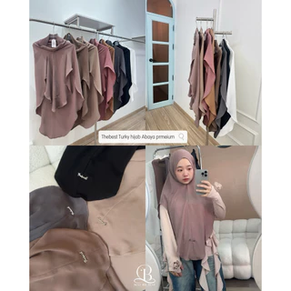 Thebest- Turkyhijab ผ้าอบายะห์พรีเมี่ยม เกรดดีผ้านุ่มใส่สบายมาก ทรงหน้าFreesize