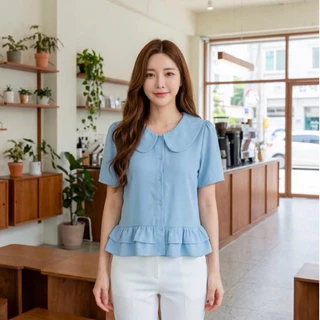 เสื้อคอบัวระบายชาย รุ่น Mimimi Top