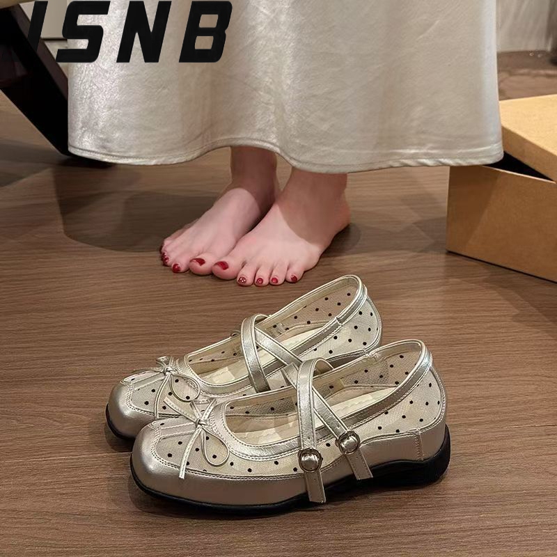 รองเท้าแตะลายจุดกลม ติดโบว์สวย นุ่มสบาย เบา ไซส์ 36-42 ใส่ไปเที่ยวกับเพื่อน เก๋ไก๋ พร้อมส่ง
