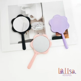 กระจกพกพาดีไซน์ดอกไม้น่ารัก สีพาสเทลส mirror JT080