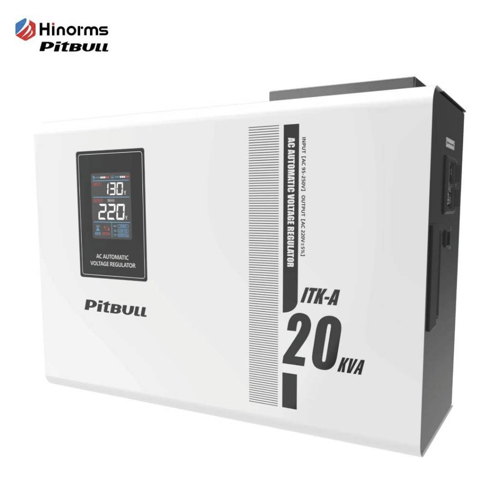 เครื่องปรับแรงดันไฟฟ้าอัตโนมัติ PitBULL รุ่น ITK-A ขนาด 20KVA (Voltage Regulator) รองรับแรงดัน Input 95-250V
