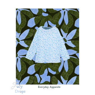 EVERYDAY APPARELS cotton botanic blouse เสื้อคอตตอนแขนยาว