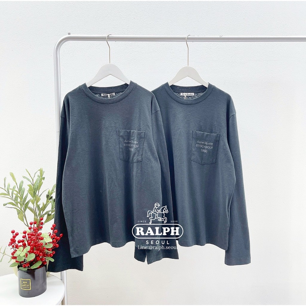 Acne Studio Sprayed 1996 Logo long Sleeve T-Shirt