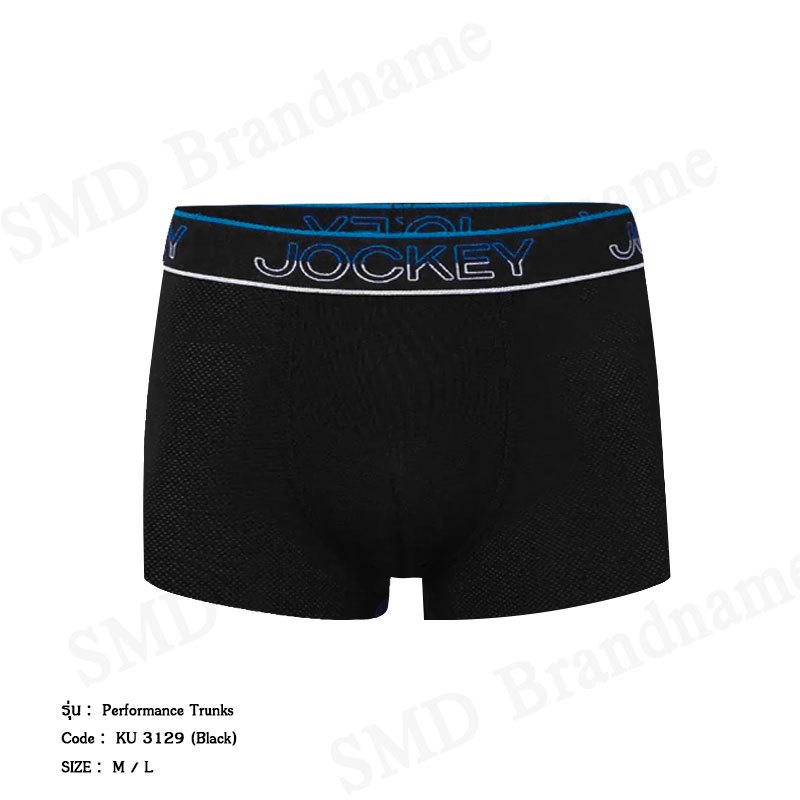Jockey กางเกงชั้นในผู้ชาย รุ่น Performance Trunks Code: KU 3129 (Black)