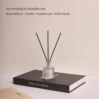 ROON Lights off Reed Diffuser 50ml Vanilla,Sandal wood & white musk Evening Home Fragrance