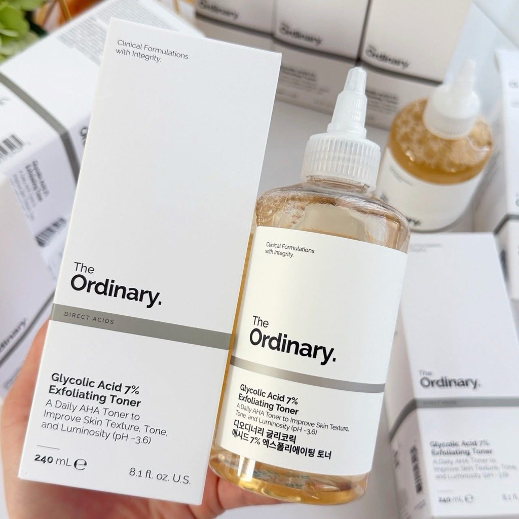 The Ordinary Direct Acids Glycolic Acid 7% Toning Solution ผลิตภัณฑ์โทนเนอร์ ขนาด 240 มล.( แพ็คเกจเก