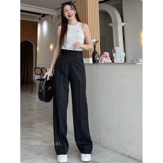 กางเกงทรงกระบอกกลาง Baby pants(✅โค้ดลด 30WOW200) แต่งซิปข้างเอวสูง ผ้าเนียนนุ่มใส่สบายสุดๆ