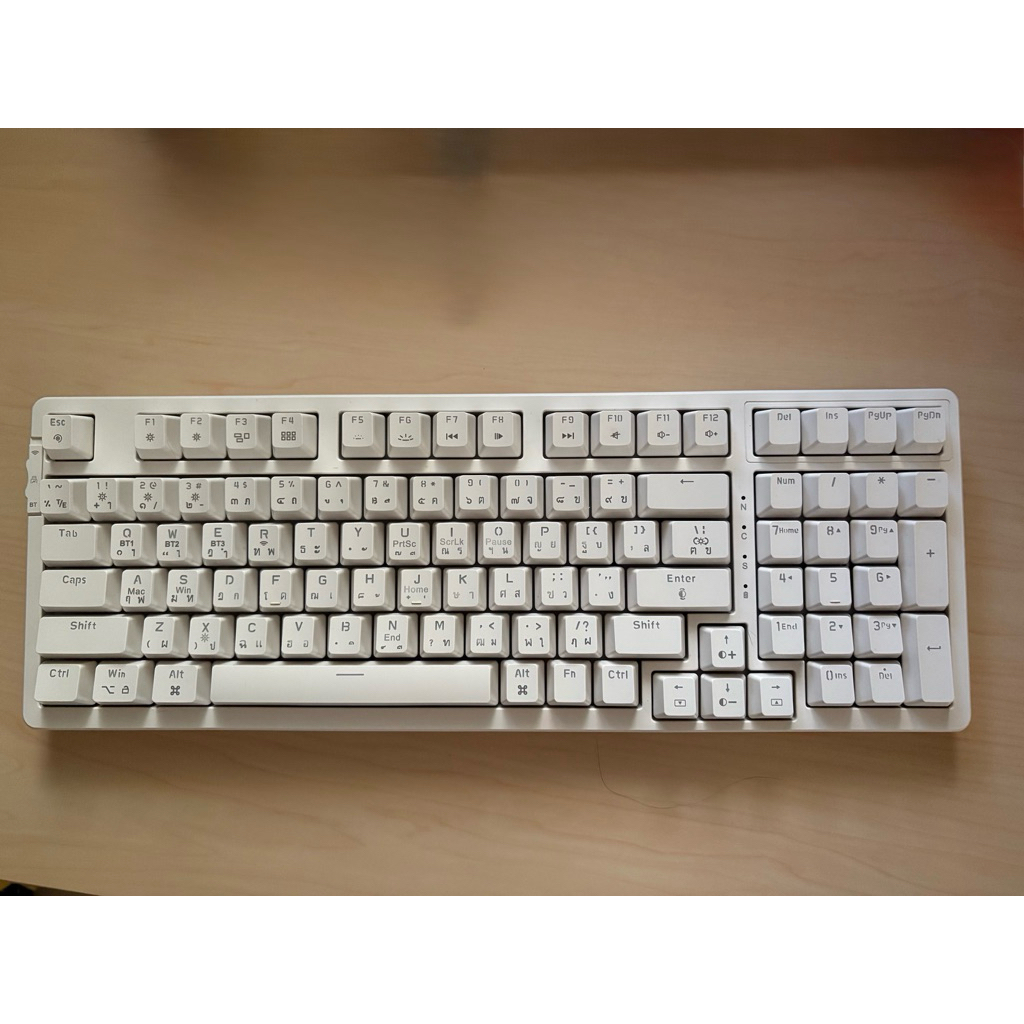 (มือ2) คีย์บอร์ดไร้สาย DEKAY98 PRO DK 98 PRO Yellow Switch