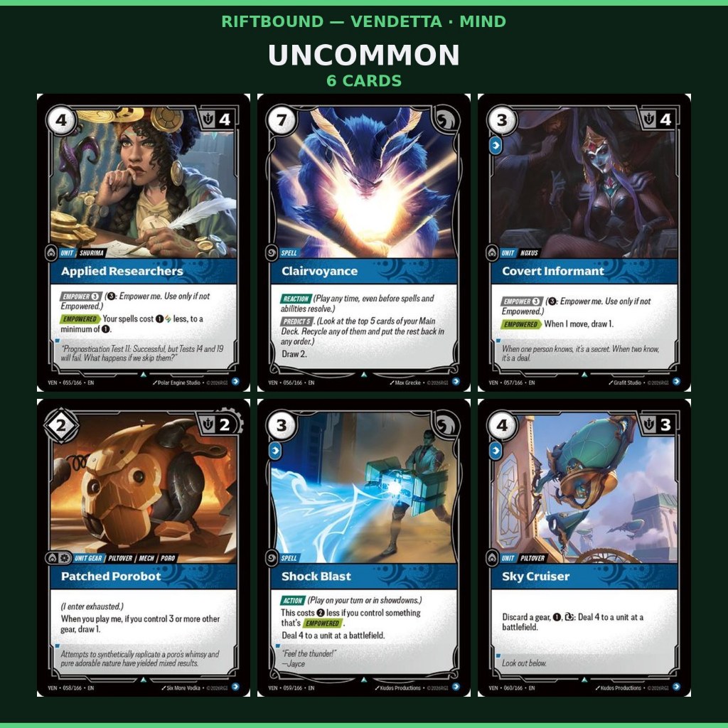 Riftbound : Vendetta Uncommon single card (Mind)