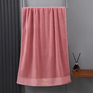 ผ้าเช็ดตัว Hilton Cotton 100% ขนาด 70x140 ซม. 80x160ซม. เนื้อผ้านุ่ม ไม่ผลัดขน ดูดซับน้ำได้ดี #Hilton Cotton