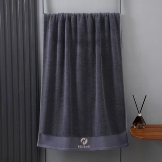 ผ้าเช็ดตัว Hilton Cotton 100% ขนาด 70x140 ซม. 80x160ซม. เนื้อผ้านุ่ม ไม่ผลัดขน ดูดซับน้ำได้ดี #Hilton Cotton