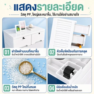 Nestify ลิ้นชัก ลิ้นชักใส่เสื้อผ้า 3-7ชั้น ตู้เสื้อผ้า มีล้อ เป็นมิตรกับสิ่แวดล้อม สีสลับ มีล้อ ล็อคได้