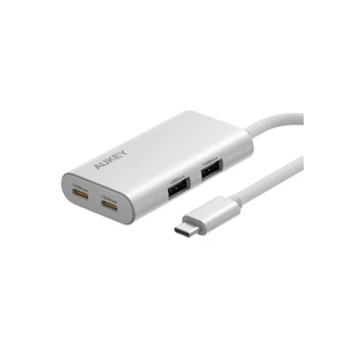 AUKEY UH-CA01 USB-C to USB-A ฮับ | ความเร็ว 10Gbps | บอดี้อะลูมิเนียม | OTG สำหรับทุกอุปกรณ์