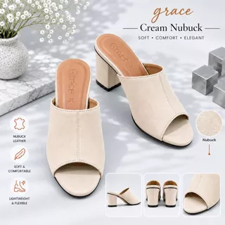 GRACE รุ่นคาดแผ่น(พรี่เมี่ยม) รองเท้าส้นสูง 2.5 นิ้ว ไซส์ 36-43