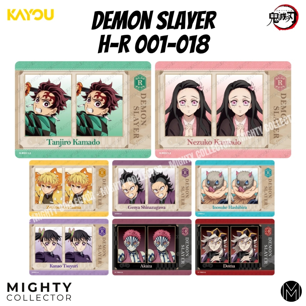 ดาบพิฆาตอสูร Demon Slayer KAYOU Collection Cards - การ์ดสะสม - R - Official Cards