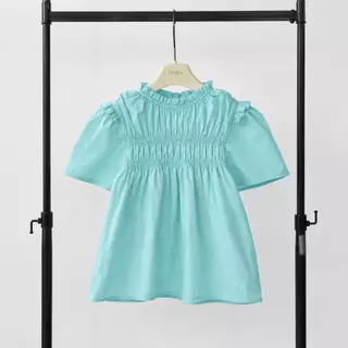 Atipashop - Dolly Smock Top เสื้อสม็อคแขนสั้น ทรงน่ารัก