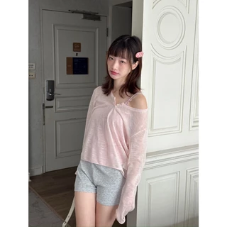 Choosedress A2060 Preme Sheer Sweater เสื้อคลุมเเขนยาวคาร์ดิแกน