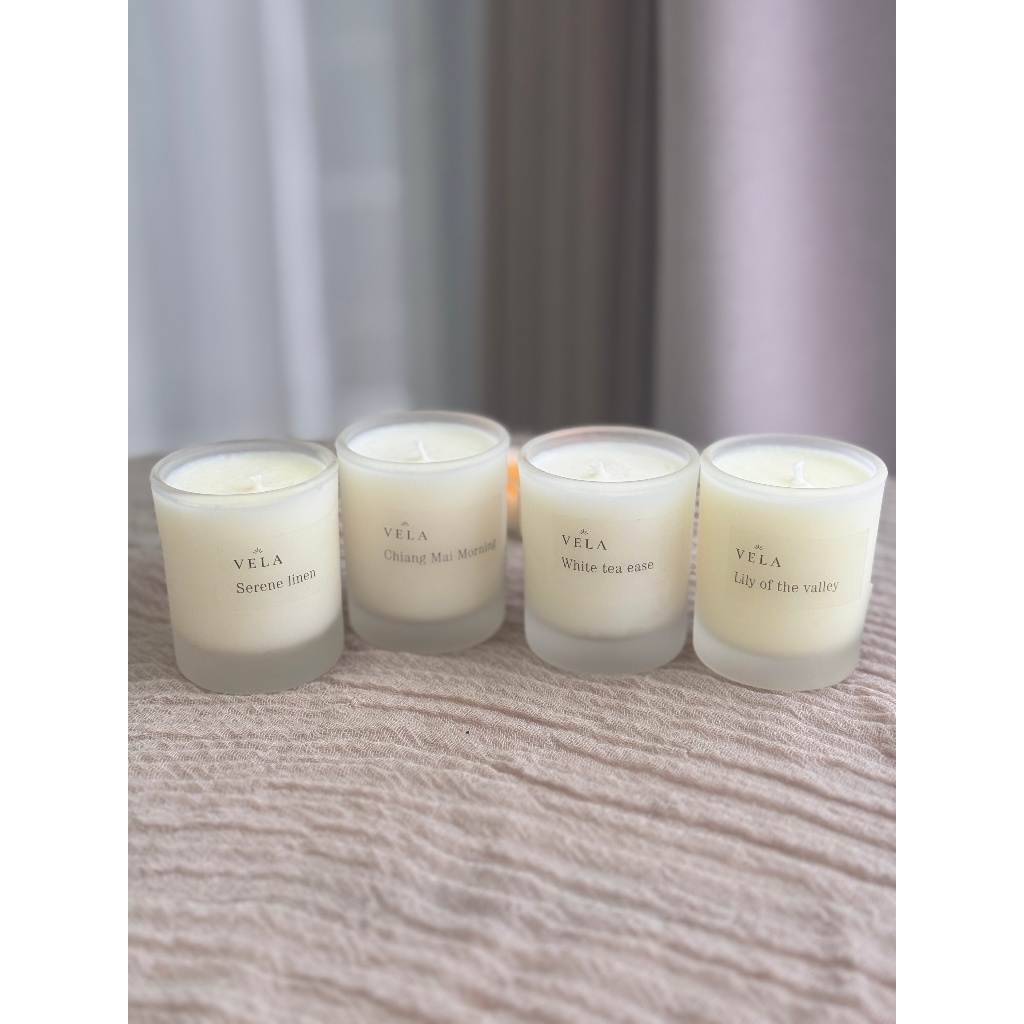 V E L A Jar Candle 50grams /4 scents / Soy-blend / Home Fragrance