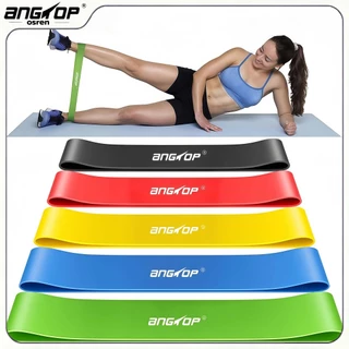 ANGTOP ยางยืดโยคะ resistance band 5 ระดับความต้านทาน Fitness Elastic Band ออกกําลังขา exercise band