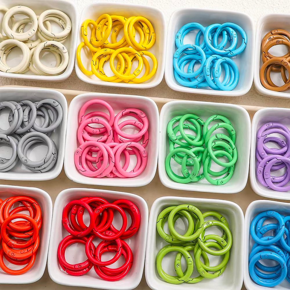 2 รายการ / 20-30mm พวงกุญแจสีลูกกวาด ตะขอสำหรับสินค้าไอดอล / ตะขอตุ๊กตา DIY / ตะขอกระเป๋าเป้ DIY