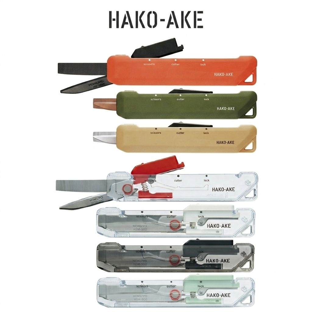 กรรไกรพับ Kokuyo Hako Ake 2 in 1 ที่เปิดกล่องพัสดุ