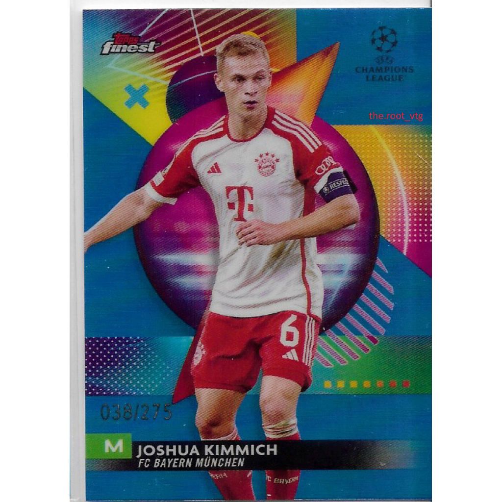 (การ์ดรัน Numbered) Topps finest UCC 2024 J. Kimmich ในชุด Bayern munchen /275