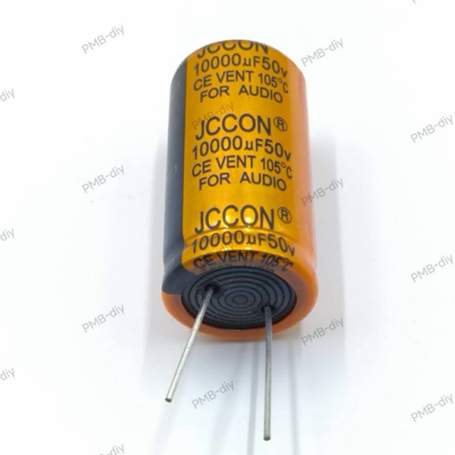 JCCON คาปาซิเตอร์เกท audio 10,000uf/50v สำหรับโมแอมป์ ขนาดใหญ่พิเศษ