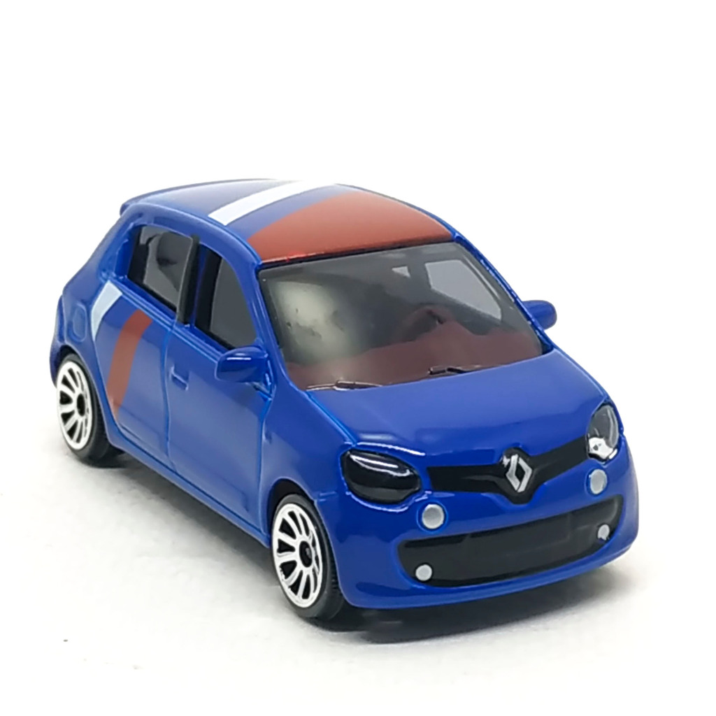 Majorette Renault TWINGO III - Red / White Stripes สีน้ำเงิน แบบล้อ 5U สเกล 1/54 (8 cm) ไม่มี Packag